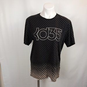 The Nike Tee Mens KD35 Polka Dot Shirt Athletic Cut Size Large Black